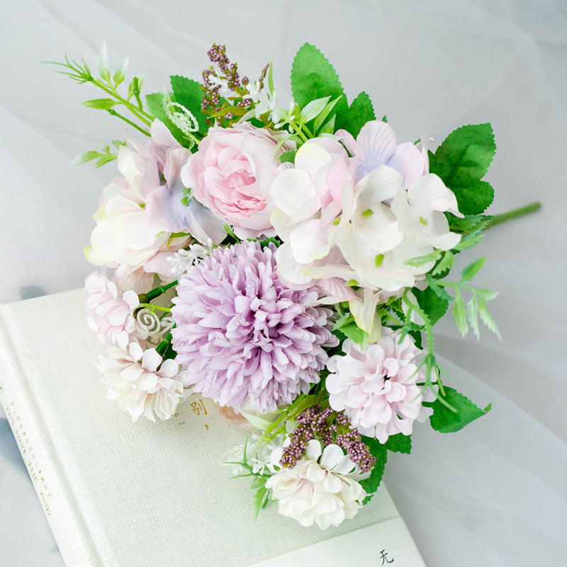 Rose soie pivoine fleurs artificielles Rose mariage décor à la maison de haute qualité grand Bouquet mousse accessoires artisanat blanc fausse fleur
