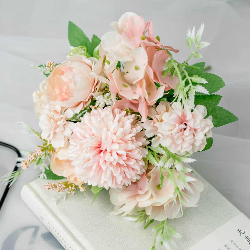 Rose soie pivoine fleurs artificielles Rose mariage décor à la maison de haute qualité grand Bouquet mousse accessoires artisanat blanc fausse fleur