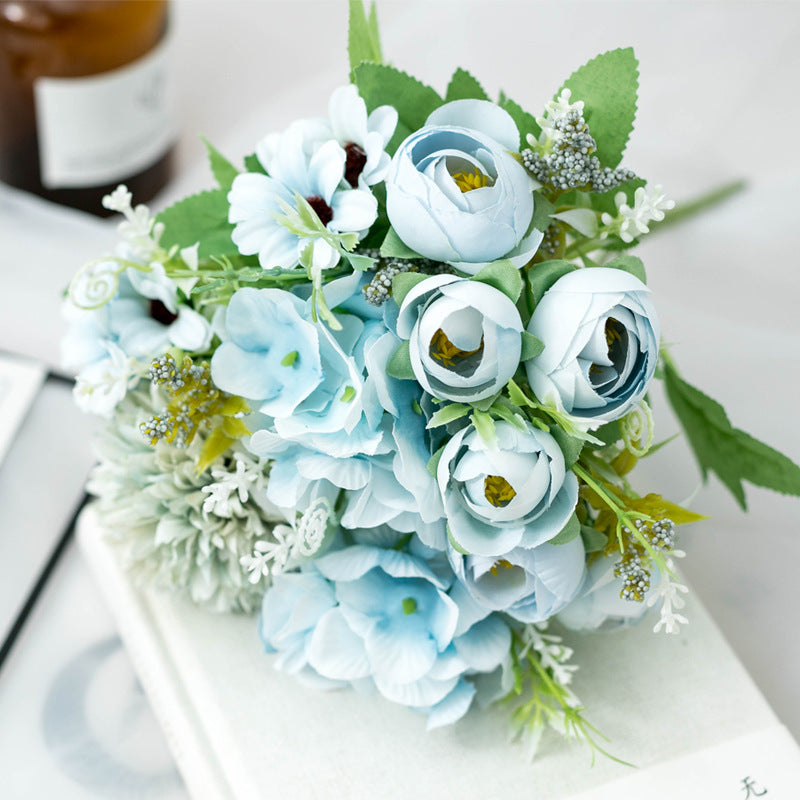 Rose soie pivoine fleurs artificielles Rose mariage décor à la maison de haute qualité grand Bouquet mousse accessoires artisanat blanc fausse fleur