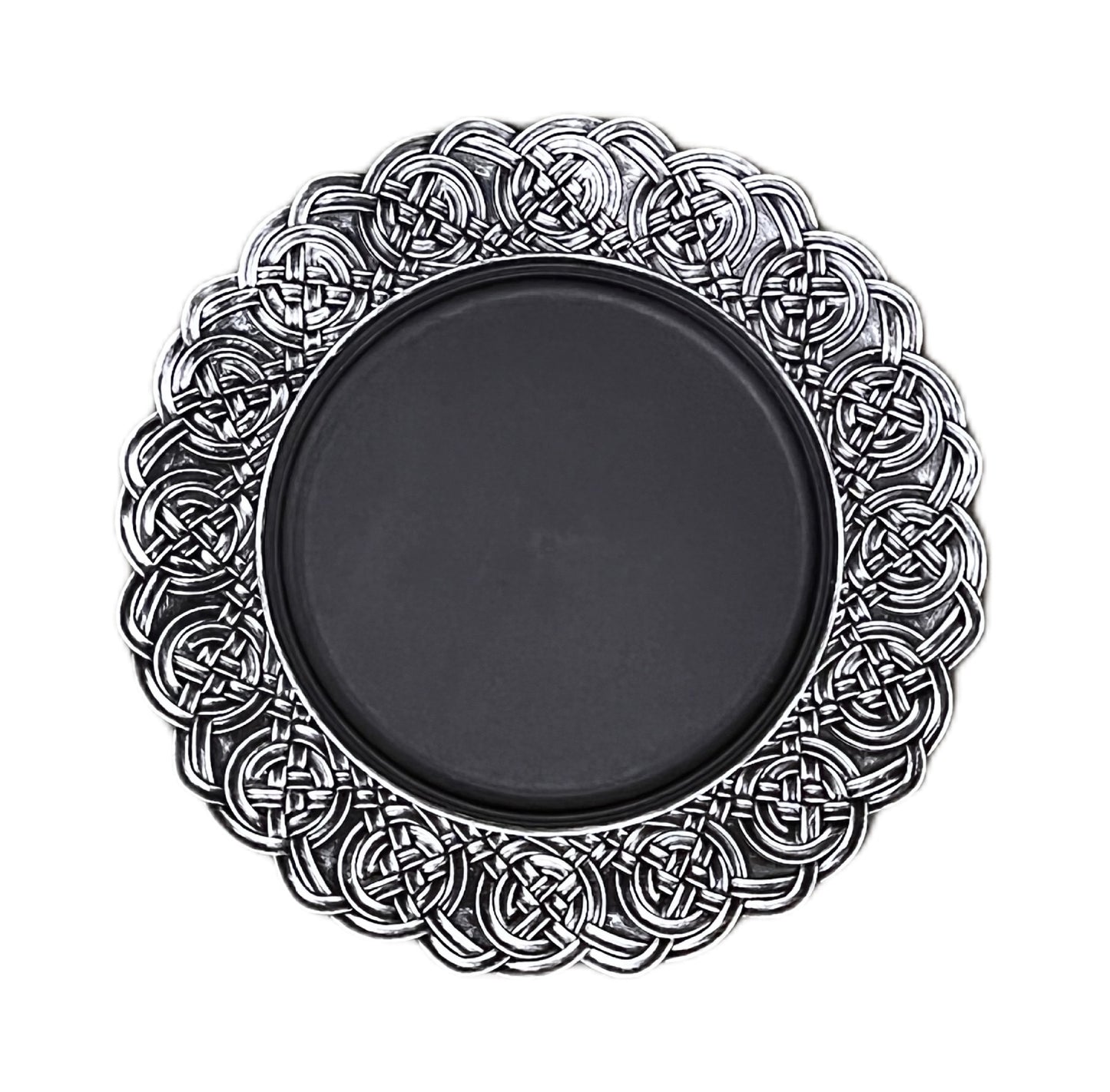 Uniquelina 13-Inch Charger Plates ,Gold Textured Rim, for Elegant Dining - Ideal for Weddings and Formal Events