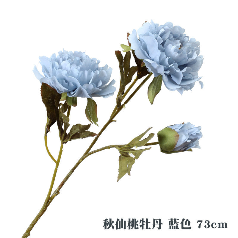 Fleurs artificielles de mariage série bleue, arrangements de centres de table, fleurs de fête de rêve, fête prénatale, décorations de rêve bleues pour la maison (bleu)