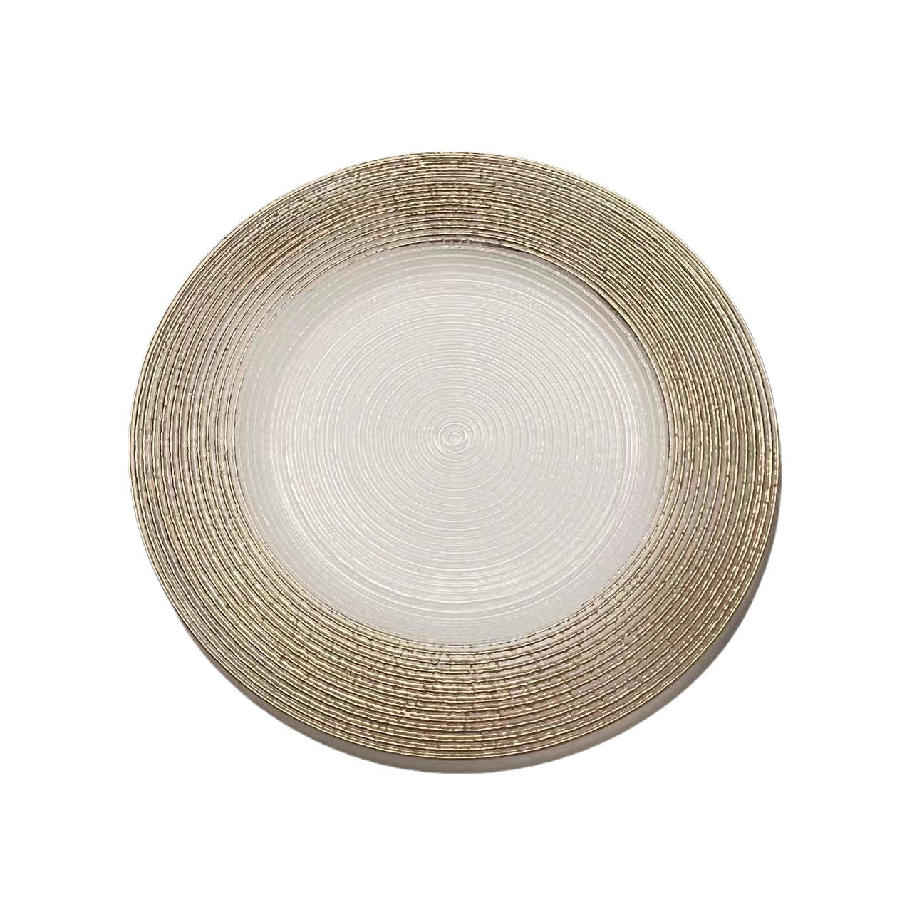 Uniquelina Wholesale plastic Charger Plates, transparent Style Decor, Ornate Charger Plates, Table Decor