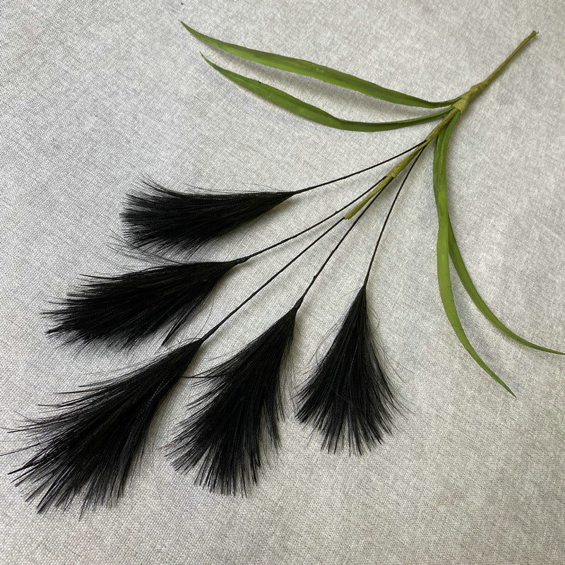 Uniquelina Decorative Flowers Artificial Pampas Grass Bouquet Home Decor Fake Flower Garden Plant Accessories Reed For Wedding Party Decoration