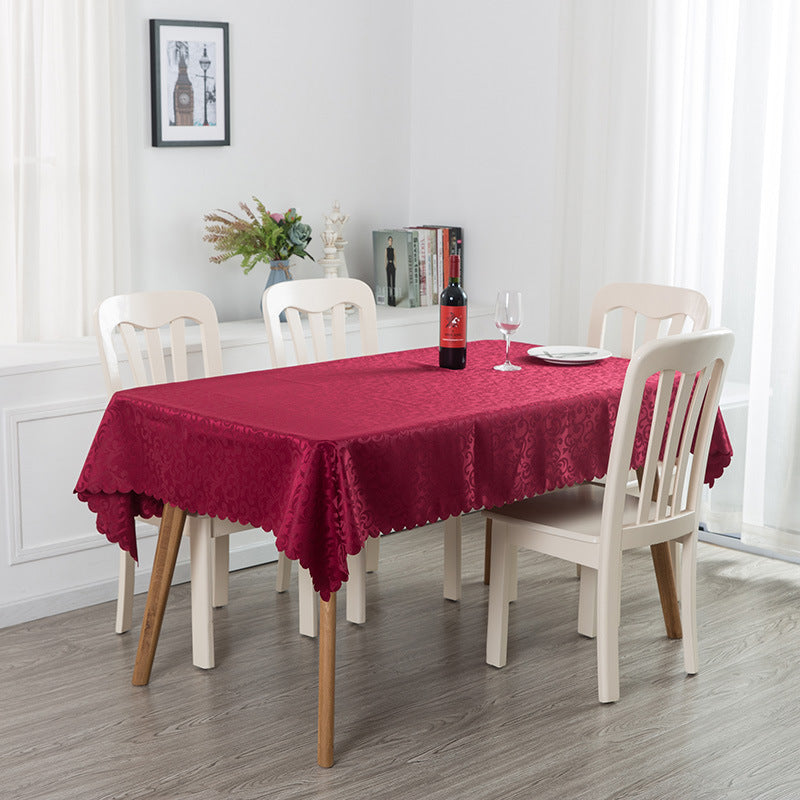 Square Tablecloth party Square Table Cover Wholesale Elegant Solid Table Cloths foding Event Party Hotel Decoration