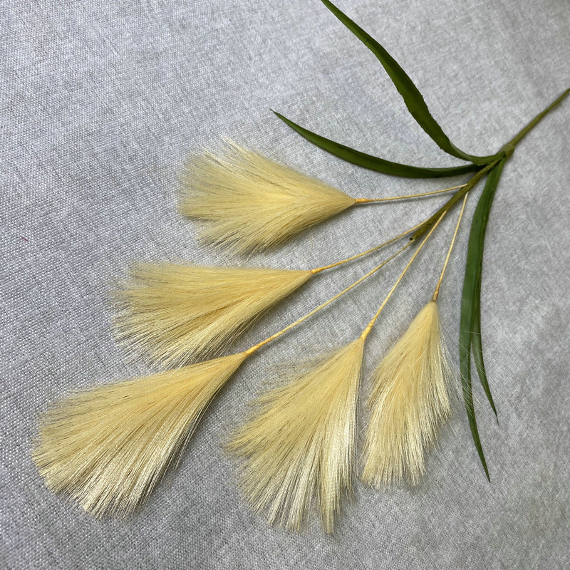 Uniquelina Decorative Flowers Artificial Pampas Grass Bouquet Home Decor Fake Flower Garden Plant Accessories Reed For Wedding Party Decoration