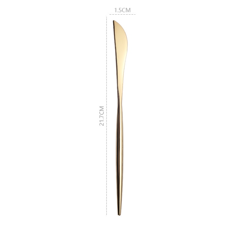 Mirror Gold Cutlery Set 304 Stainless Steel Silverware Tableware Set Service Bright Chopstick Forks Knives Spoons Dinner Set