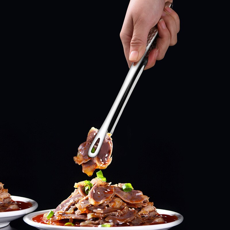 Ibyuma bitagira umuyonga Ibitonyanga Ibiribwa BBQ Umugati Salade Clip Igikoni Guteka Gukaranga Spatula Buffet Gukora ibikoresho byo mu gikoni