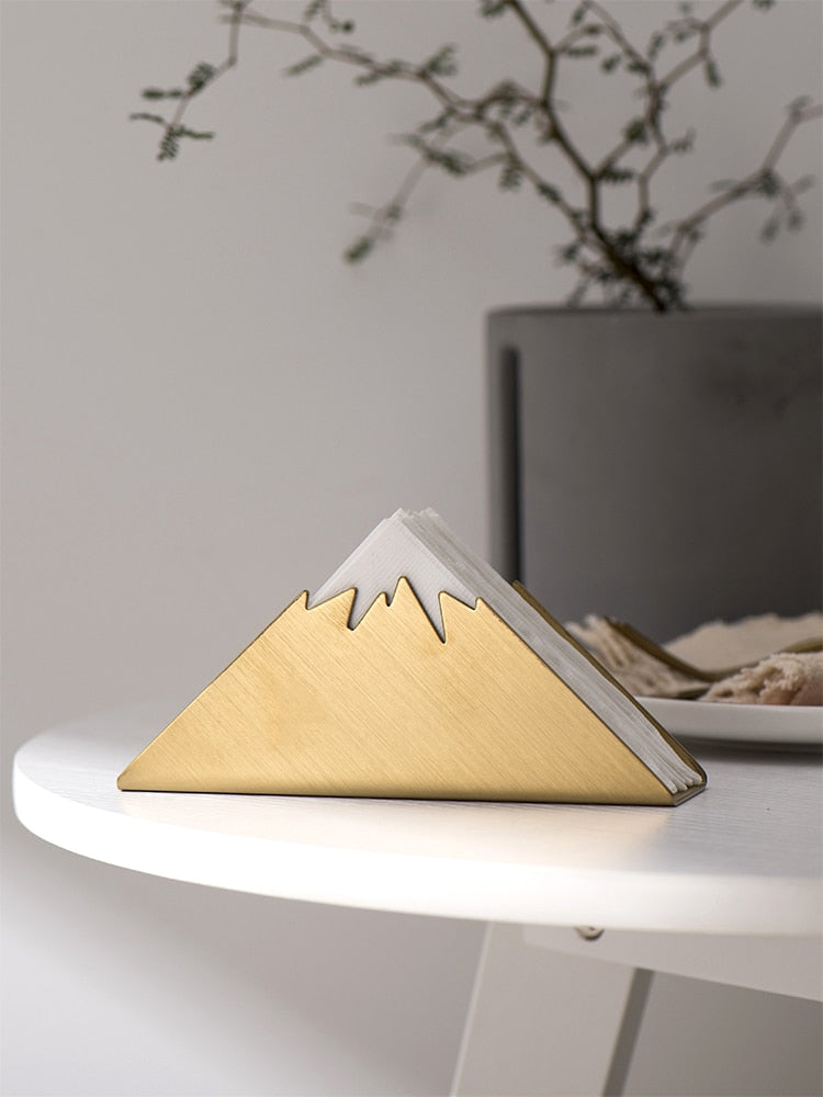 Nordic Home And Wedding Decoration Table Napkin Holder Rack Gold Plated 304 Stainless Steel Storage Tower Holder For Hotel