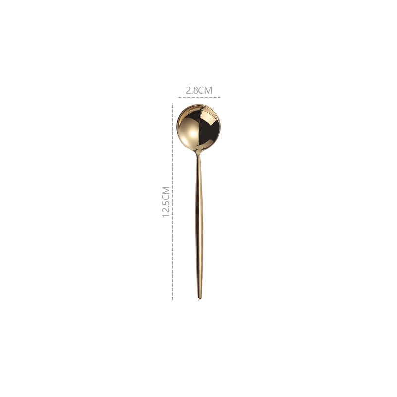 Mirror Gold Cutlery Set 304 Stainless Steel Silverware Tableware Set Service Bright Chopstick Forks Knives Spoons Dinner Set