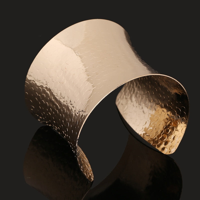 Dayoff 30 Styles European Punk Big Wide Cuff Bracelet for Women Men Open Ajustable Carved Flower Snake Animal Bangle Jewelry