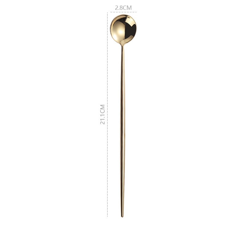Mirror Gold Cutlery Set 304 Stainless Steel Silverware Tableware Set Service Bright Chopstick Forks Knives Spoons Dinner Set