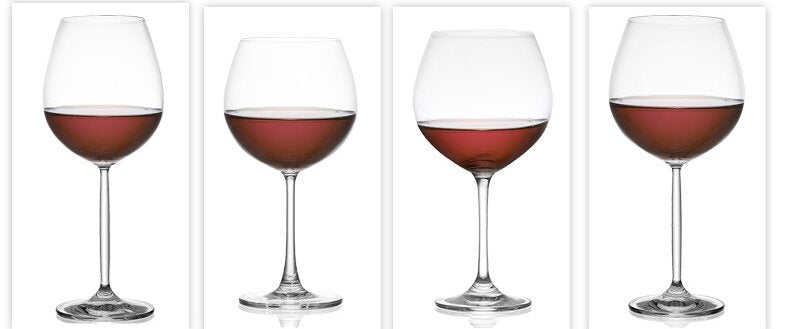 Wine glasses Crystal Square wine glasses with flat bottom,Big wine glasses for full-bodied wine gifts for Wedding,Bridal Shower 500ml-855ml