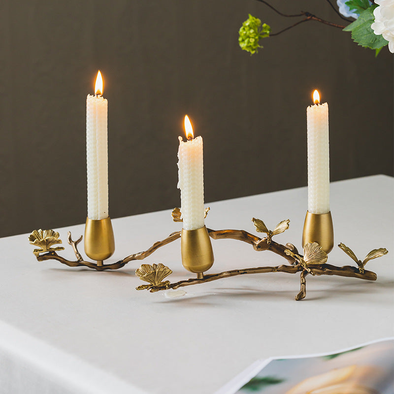 Metal Wire Candle Holder Gold Decorative Tea Light Candleholders for Home Decor Table Decorations Centerpiece