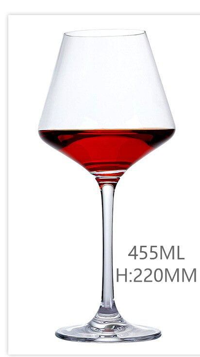 Wine glasses Crystal Square wine glasses with flat bottom,Big wine glasses for full-bodied wine gifts for Wedding,Bridal Shower 500ml-855ml