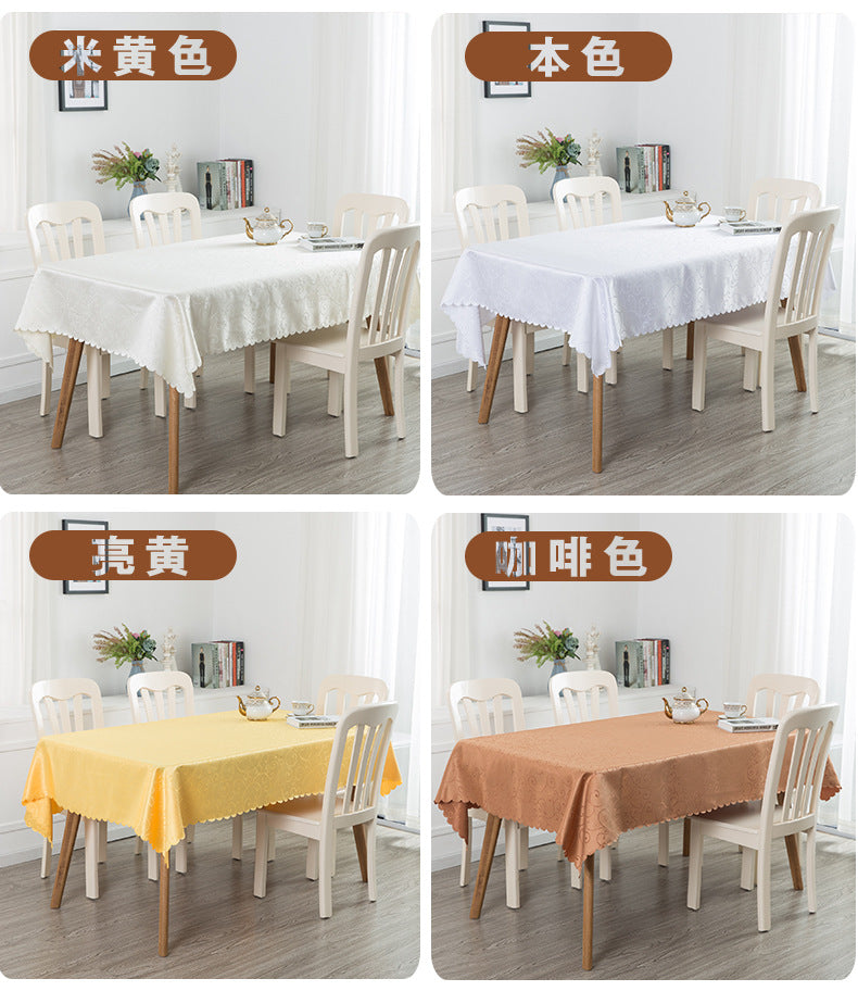 Square Tablecloth party Square Table Cover Wholesale Elegant Solid Table Cloths foding Event Party Hotel Decoration