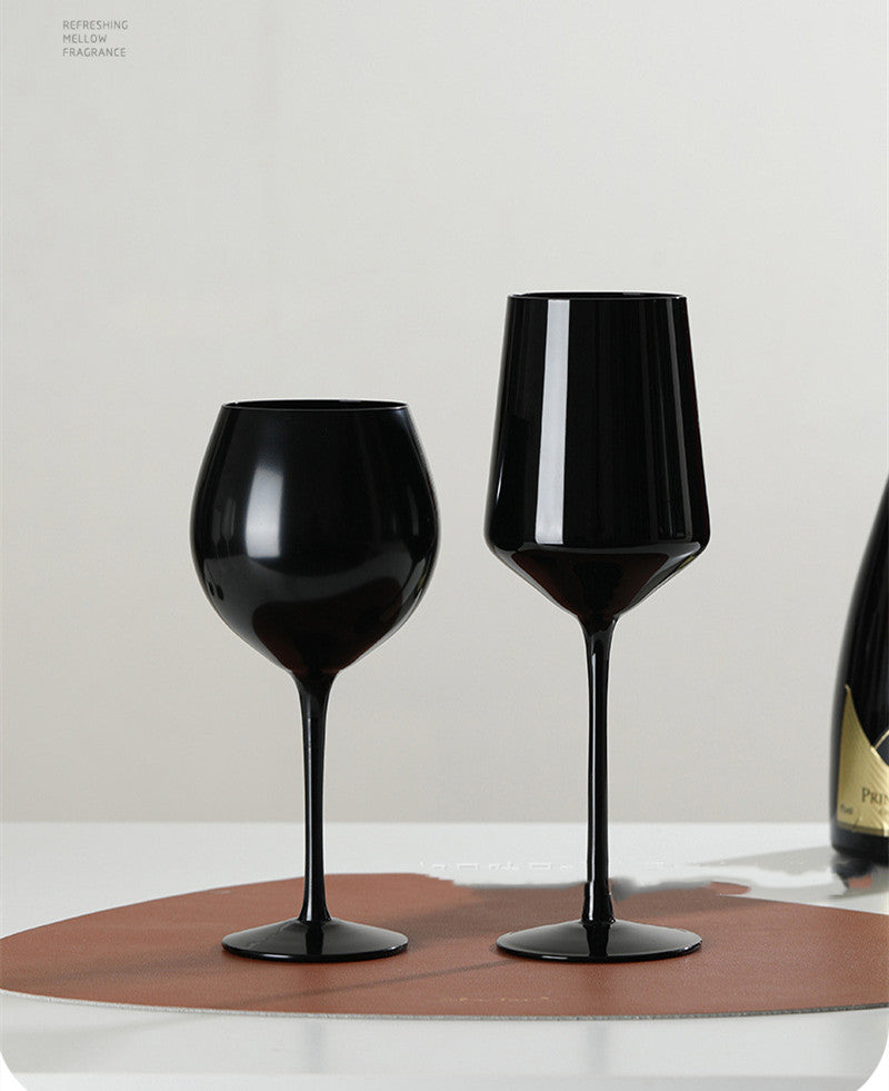 Uniqueelina Ikirahure cya Divayi Yirabura Gushiraho Ibirahure bya Divayi, Ntavunika & Portable Stemmed Metal Wine Ikirahure cyo hanze, Urugendo, Ingando na pisine, Impano nziza kubakunzi ba divayi (Umukara)