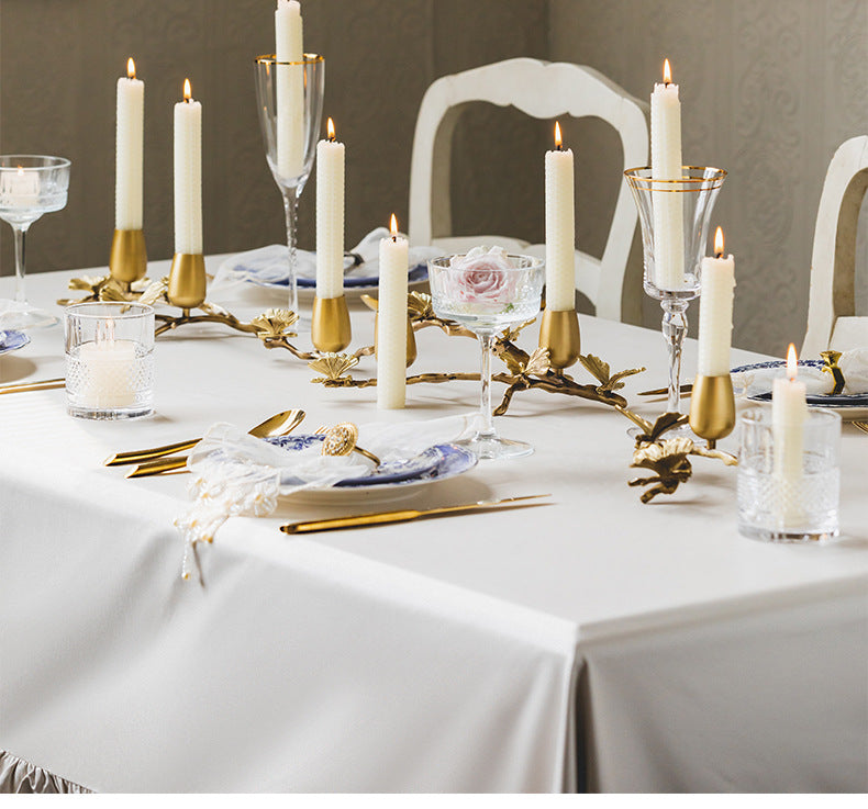 Metal Wire Candle Holder Gold Decorative Tea Light Candleholders for Home Decor Table Decorations Centerpiece