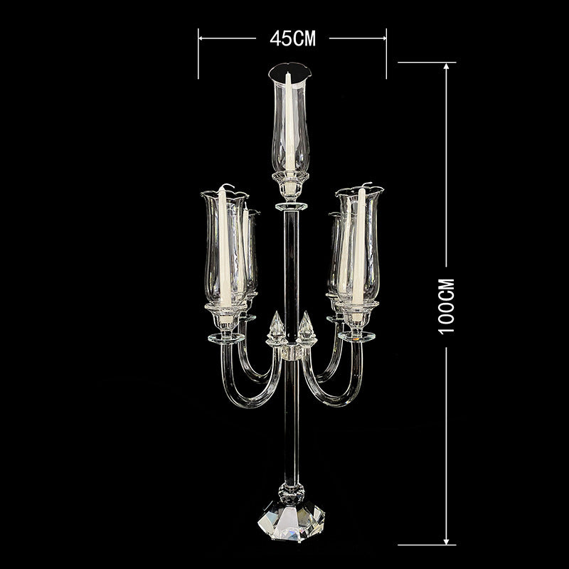 Uniquelina – candélabre en cristal à 5-9 bras, bougeoir conique