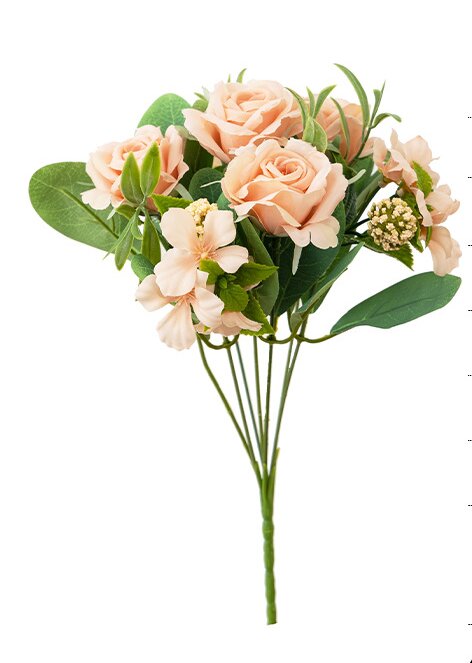 Rose Artificial Flower7 branches rose Fake Flower for Wedding Decoration Flowers Home Garden Decor