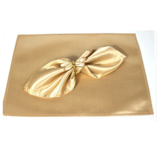 Royal Satin Napkins 20x20 Inch Wedding Napkins, Scalloped Elegant Dinner Napkins Square Table Napkins Decor, Silky Satin Cloth Napkins for Restaurant Banquet Graduation Party