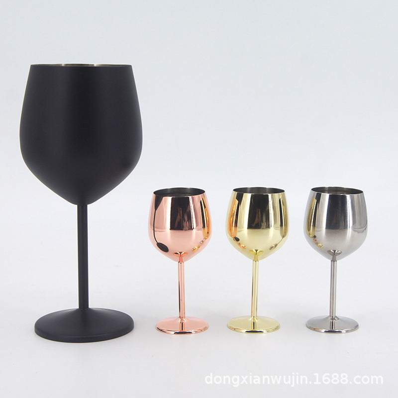 Ikirahure cya divayi idasanzwe ya Uniquelina Gushiraho 4, 18oz Ikirahure cya divayi itagira umuyonga, Ikirahure & Portable Stemmed Metal Wine Ikirahure cyo hanze, Urugendo, Ingando na pisine, Impano nziza kubakunzi ba divayi (Umukara)