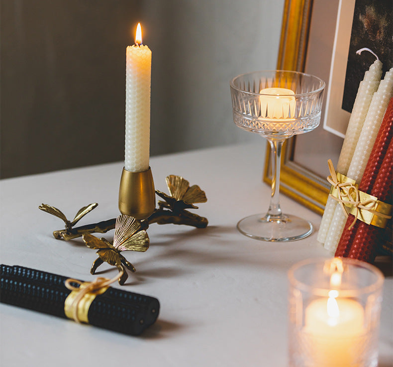 Metal Wire Candle Holder Gold Decorative Tea Light Candleholders for Home Decor Table Decorations Centerpiece
