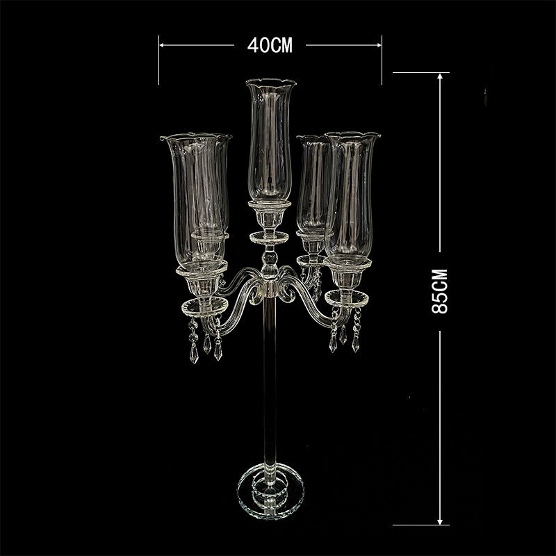 Uniquelina – candélabre en cristal à 5-9 bras, bougeoir conique