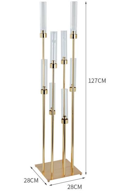 Uniquelina Tall Wedding Chandeliers Acrylic Flower Stand Table Centerpiece Aisle Road Lead Party Decor