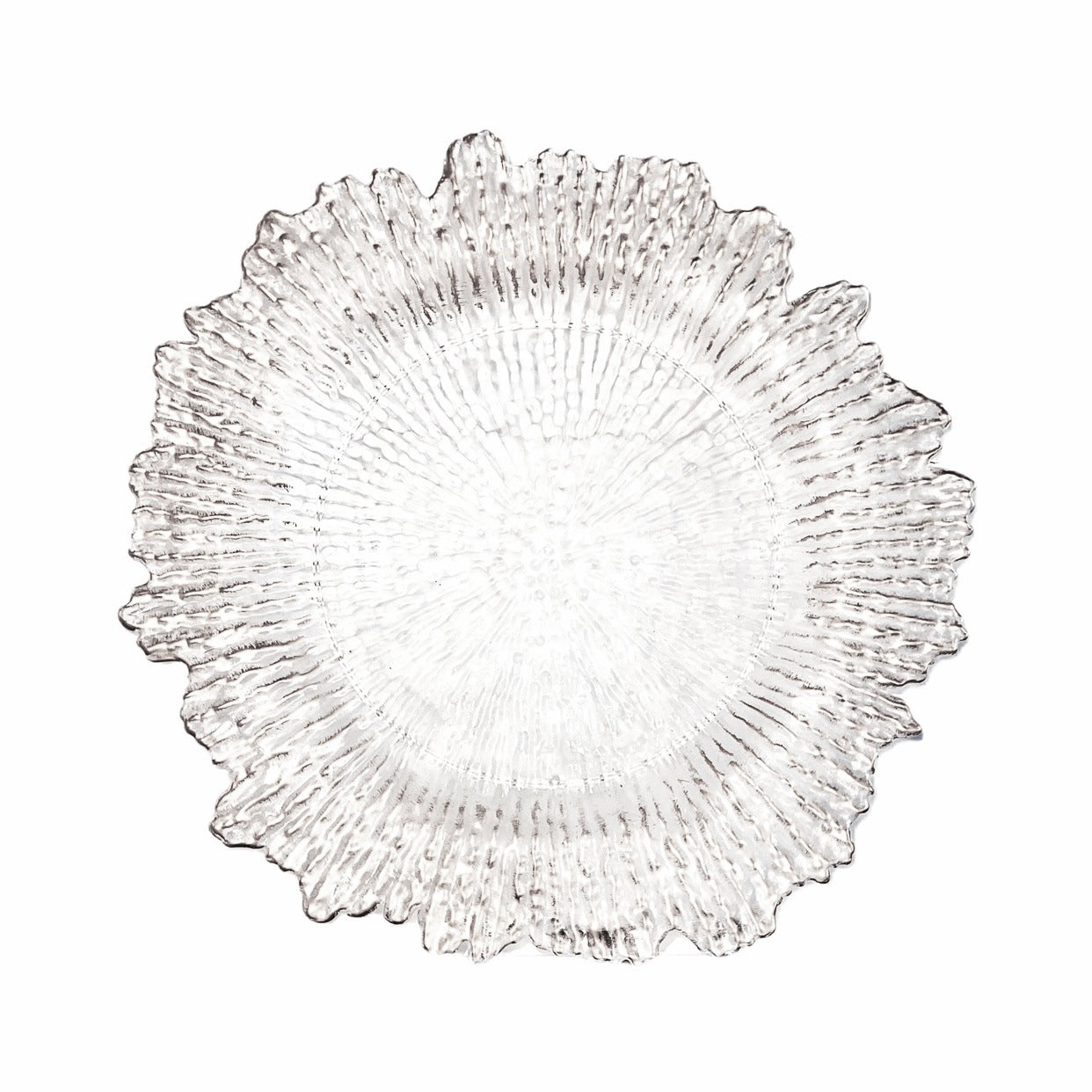 Uniquelina vente en gros assiettes de chargeur à bord rond en plastique de 13 pouces assiettes de chargeur en plastique doré de récif rond doré pour le dîner, le mariage, la fête, la décoration d'événements.