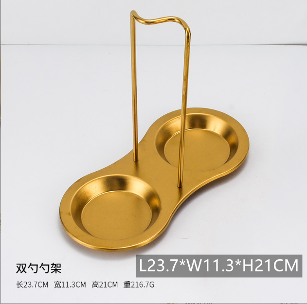 Stainless Steel Creative Dinnerware Set Decorative Swan Base Holder with 6 Spoons for Coffee Fruit Dessert Stirring Mixing