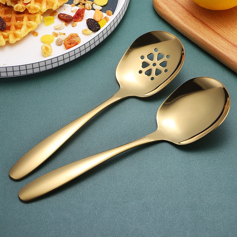 304 stainless steel public spoon buffet serving large spoon multi-purpose spoon