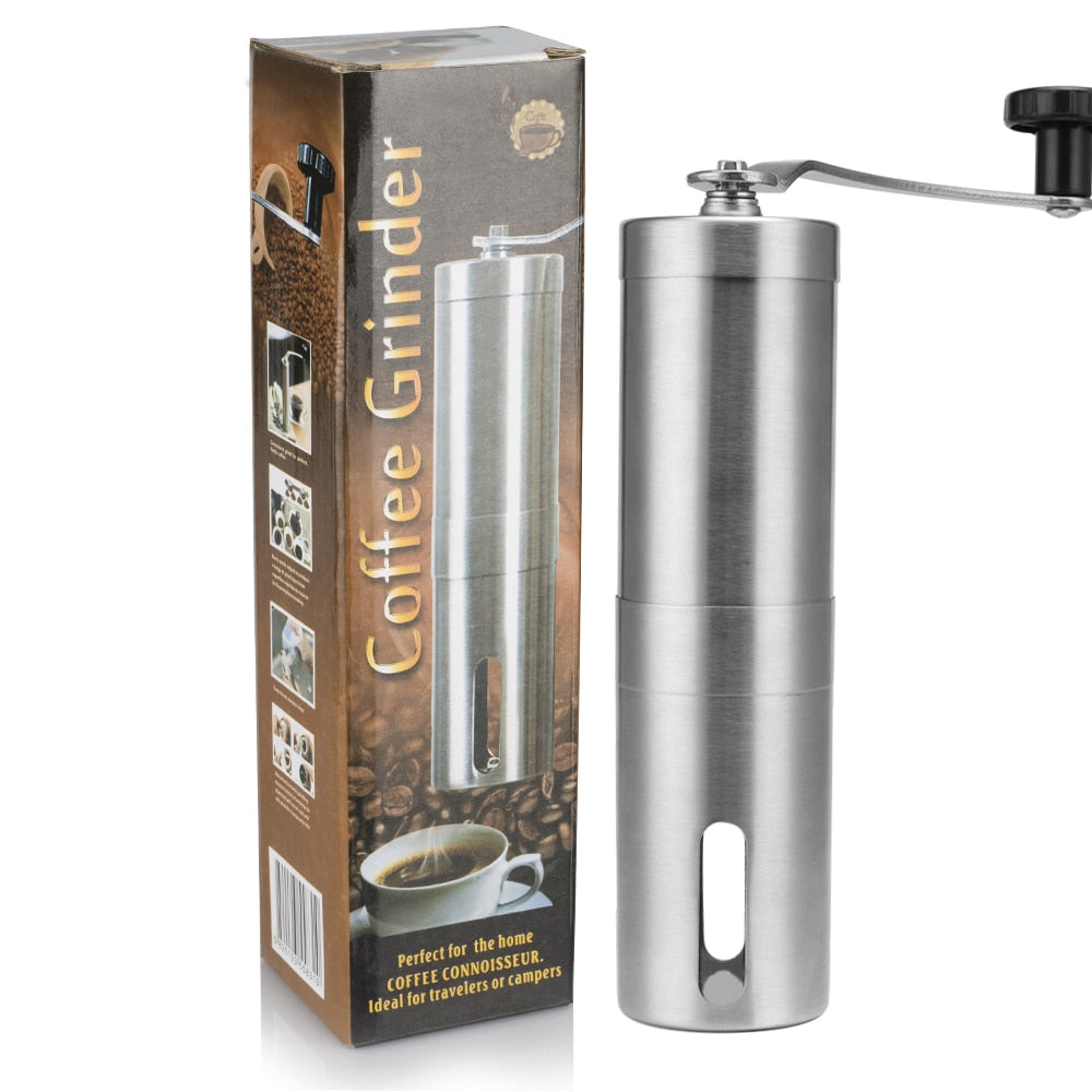 Intoki za Kawa Grinder Mini Mini Stainless Steel Intoki Zakozwe na Kawa Ibishyimbo Byasya Mill Foamer Igikoni Igikoresho cya Kawa Ibikoresho