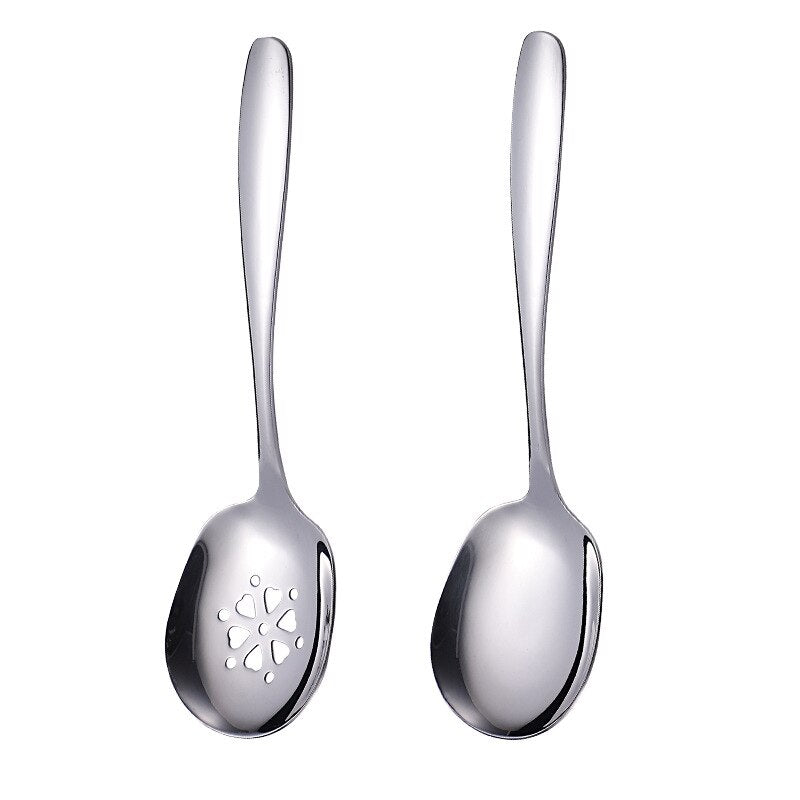 304 stainless steel public spoon buffet serving large spoon multi-purpose spoon