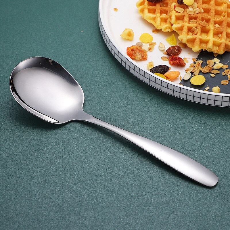 304 stainless steel public spoon buffet serving large spoon multi-purpose spoon