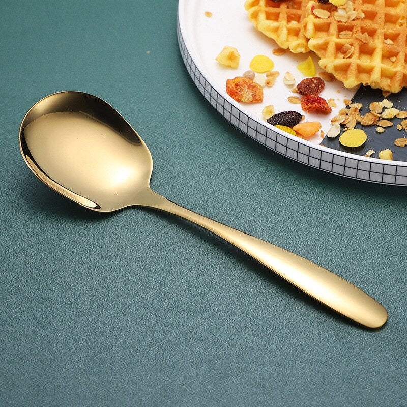 304 stainless steel public spoon buffet serving large spoon multi-purpose spoon