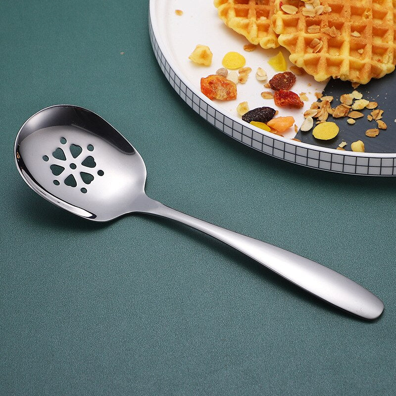 304 stainless steel public spoon buffet serving large spoon multi-purpose spoon