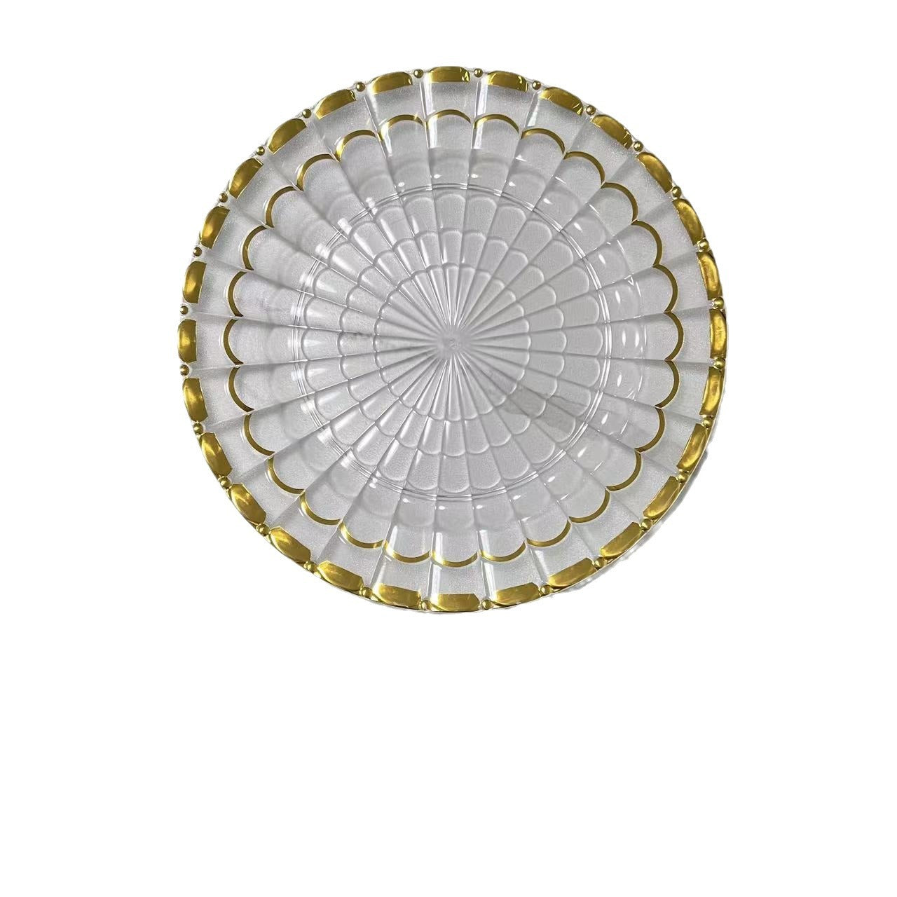 Uniquelina wholesales Charger Plates, transparent Style Decor, Ornate Charger Plates, Rustic Farm Table Decor