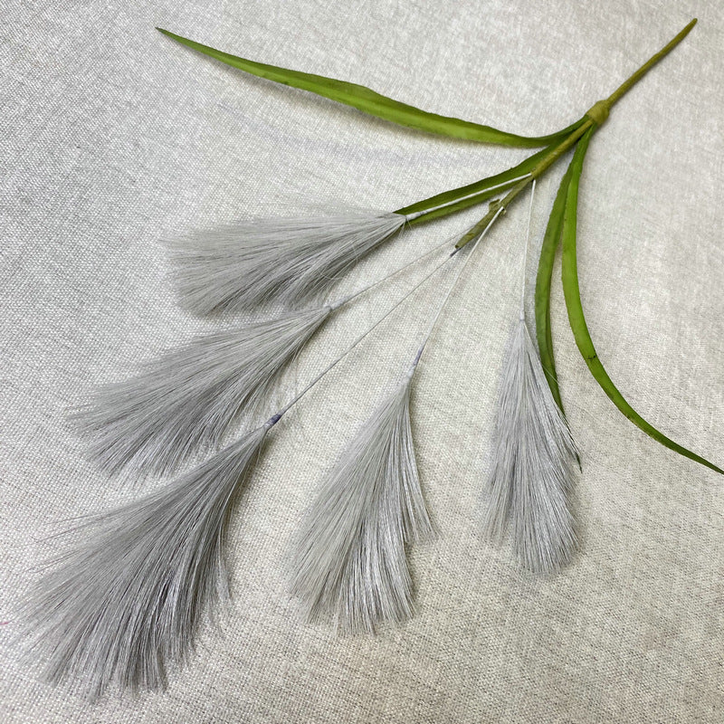 Uniquelina Decorative Flowers Artificial Pampas Grass Bouquet Home Decor Fake Flower Garden Plant Accessories Reed For Wedding Party Decoration