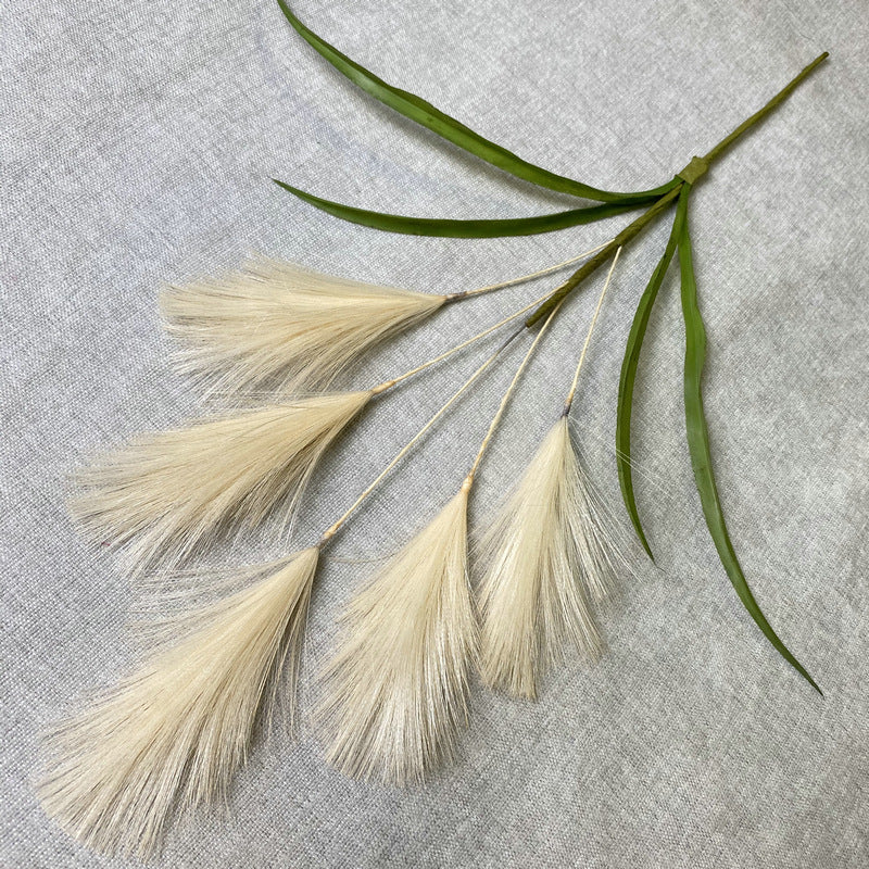 Uniquelina Decorative Flowers Artificial Pampas Grass Bouquet Home Decor Fake Flower Garden Plant Accessories Reed For Wedding Party Decoration