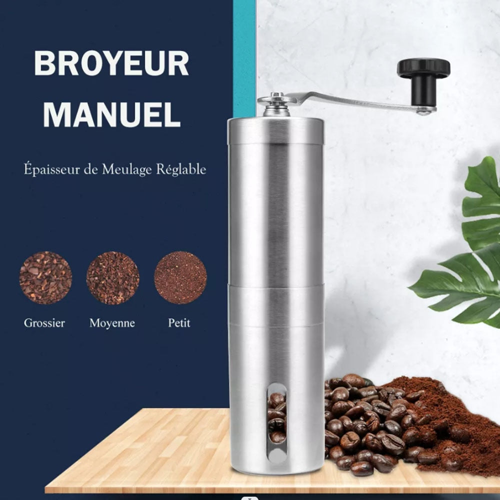 Intoki za Kawa Grinder Mini Mini Stainless Steel Intoki Zakozwe na Kawa Ibishyimbo Byasya Mill Foamer Igikoni Igikoresho cya Kawa Ibikoresho