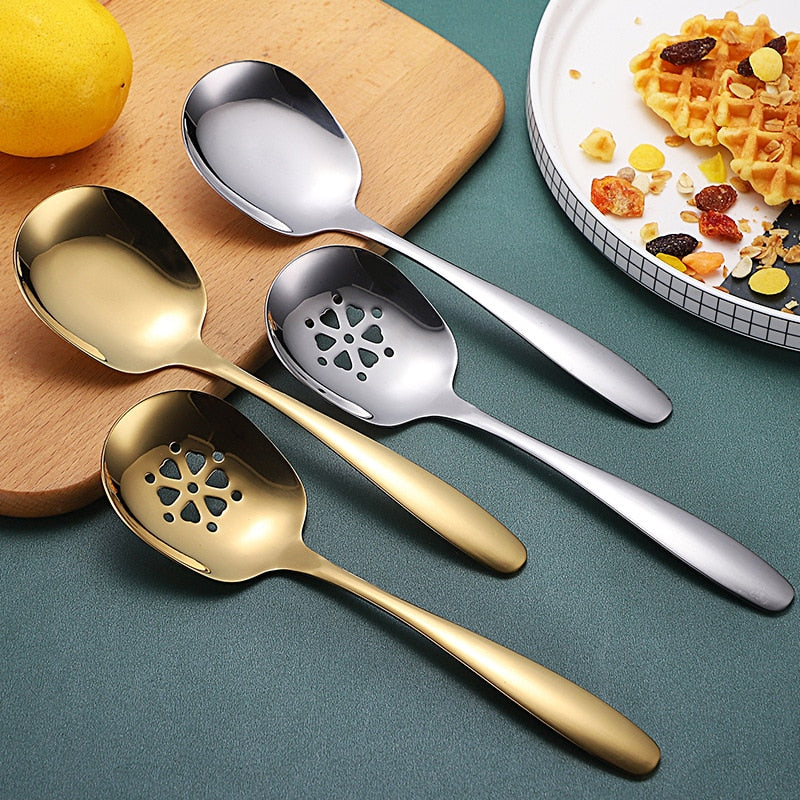 304 stainless steel public spoon buffet serving large spoon multi-purpose spoon