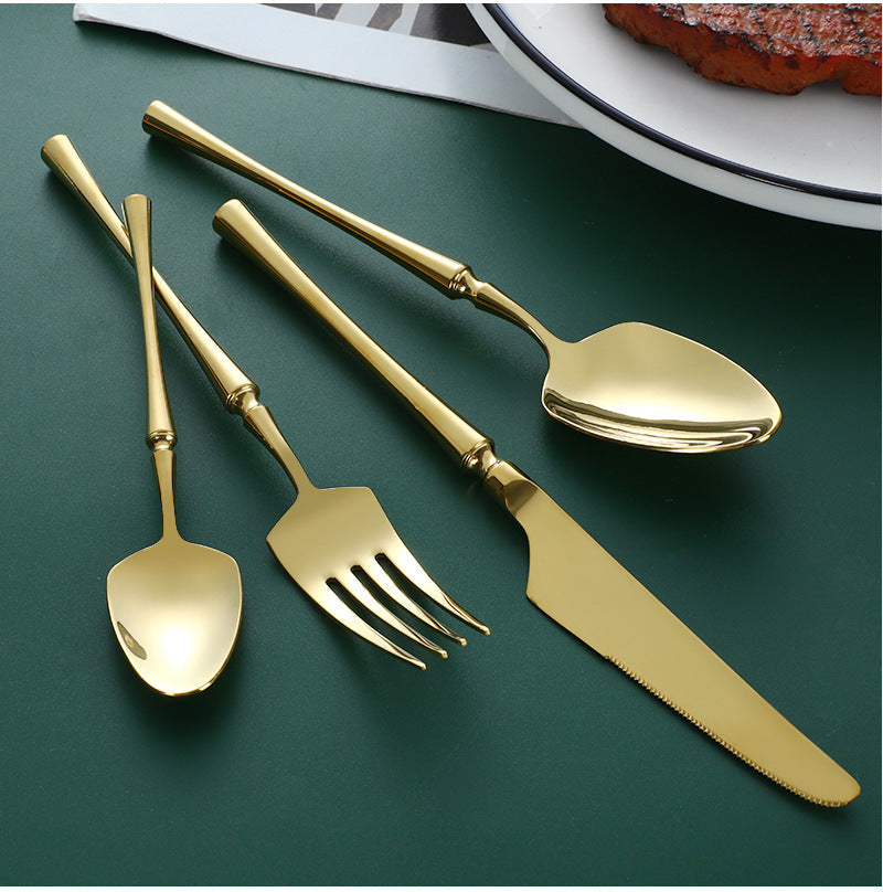 tableware Set Service ,Premium Stainless Steel Flatware Set,Mirror Polished Cutlery Utensil Set,Durable Home Kitchen Eating Tableware Set,Include Fork Knife Spoon Set,Dishwasher