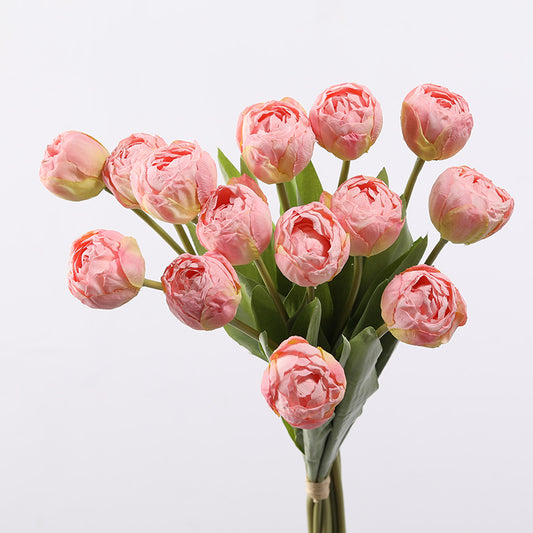 Uniquelina 7heads luxury simulation letters Tulip Room Decoration  wedding  decoration Hand bouquet