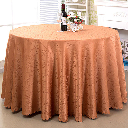 White Tablecloth party Round Table Cover Wholesale Elegant Solid Table Cloths foding Event Party Hotel Decoration