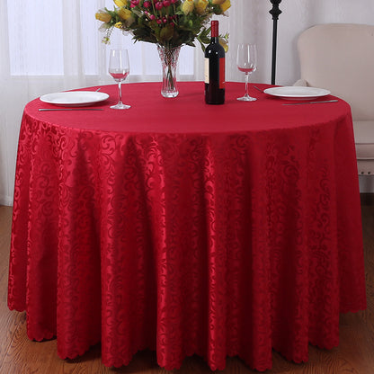 White Tablecloth party Round Table Cover Wholesale Elegant Solid Table Cloths foding Event Party Hotel Decoration