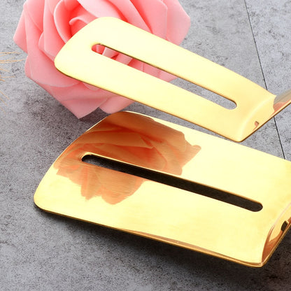 1Pc Cookware Steak Tong Gold Bread Clip Grill Accessory Kitchen Tongs Solid Stainless Steel Food Cooking Serving Utensil