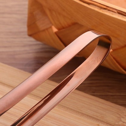 Gold Ice Tongs Stainless Steel BBQ Tong Food Serving Clever Salad Bread Meat Fruit Clamp Kitchen Clip Cooking Utensils