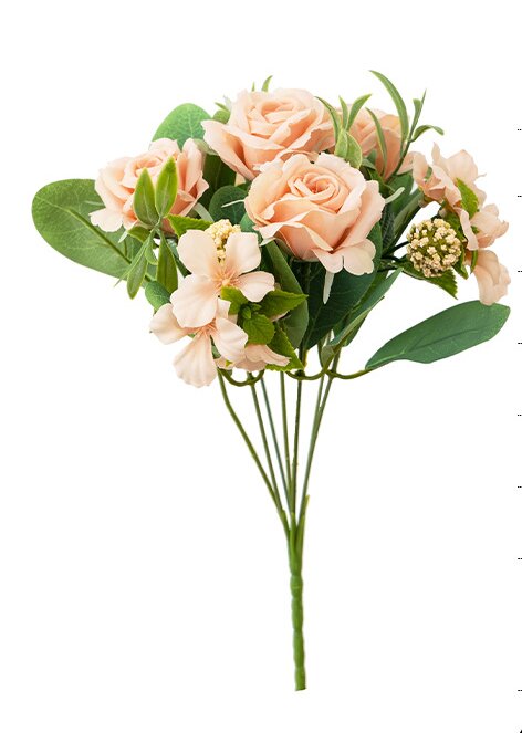 Rose  Artificial Flower7 branches rose Fake Flower for Wedding Decoration Flowers Home Garden Decor