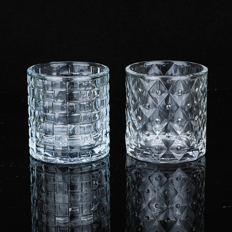 Lot de 24 bougeoirs votifs en verre transparent pour centres de table de fête de mariage, bougeoirs en vrac pour fête prénatale, anniversaire, décoration de la maison 