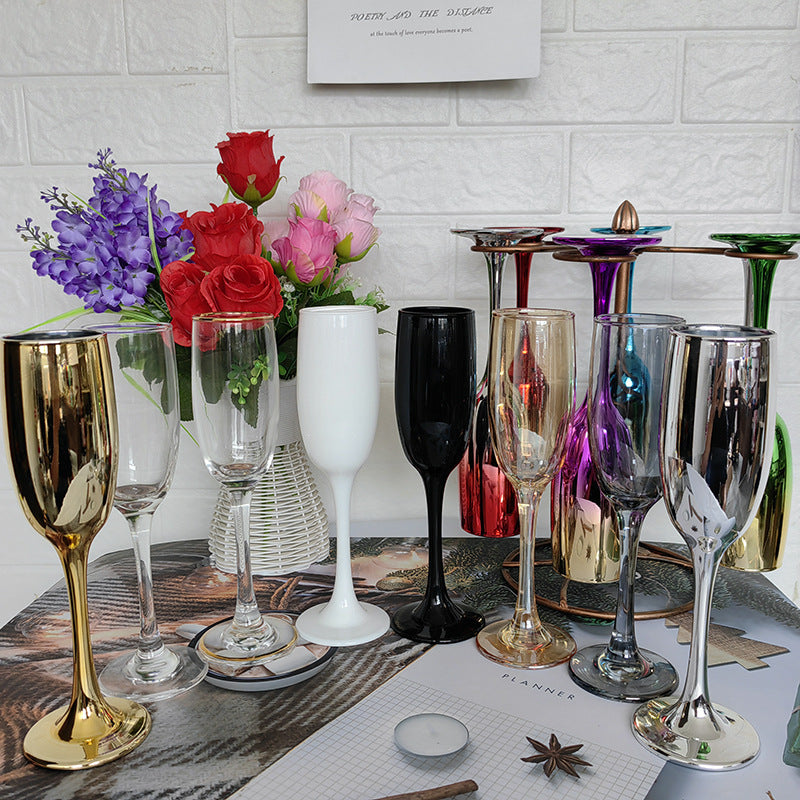 Uniquelina clolorful Champagne Glasses, Stemmed Champagne Flutes, Champagne Glass,China Made